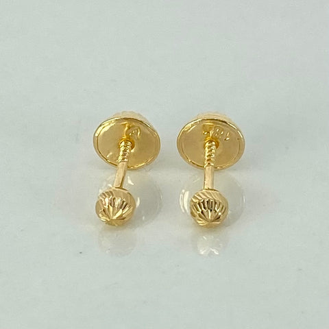 Topos Bola Diamantada Oro amarillo 18k 0,45 Gr / 3 mm *