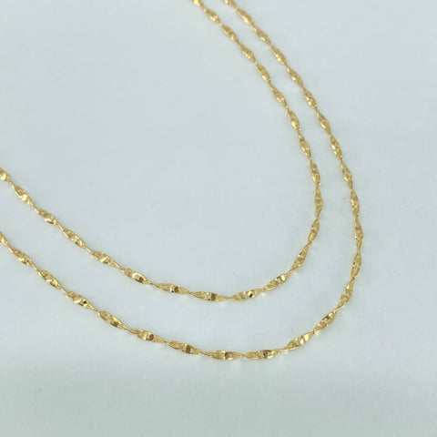 Cadena ● GC Oro amarillo 18k +3 / 2,06 Gr / 1,2 mm / 50 Cm *