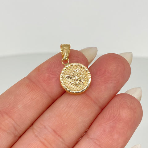 Dije San Miguel Arcangel Oro amarillo 18k 0,8 Gr / 2,1 Cm †