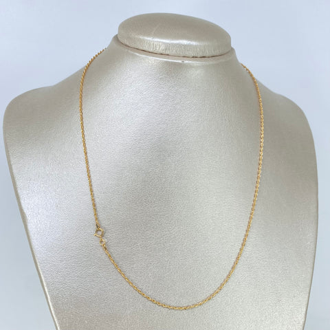 Cadena ● Lazo Oro amarillo 18k +1 / 0,9 Gr / 1,2 mm / 45 Cm