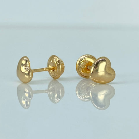 Topos Corazon Oro amarillo 18k 0,6 Gr / 6 mm †