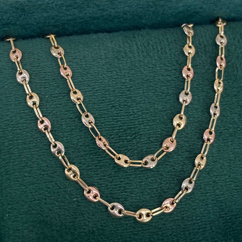 Cadena GC Tres oros 18k 4,01 Gr / 3,3 mm / 45 Cm *