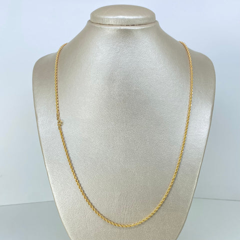 Cadena ● Lazo Oro amarillo 18k +1 / 3,55 Gr / 2,1 mm / 60 Cm