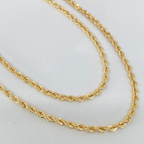 Cadena ● Lazo Oro amarillo 18k +1 / 3,95 Gr / 3 mm / 60 Cm