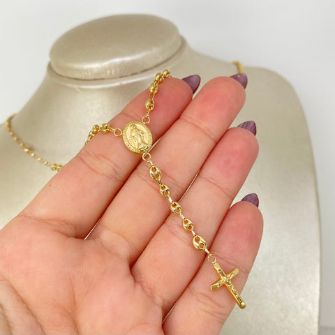 Rosario Virgen Milagrosa GC Oro amarillo 18k 5,80 Gr / 3,3 mm / 55 Cm *