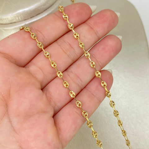 Cadena GC Diamantado Oro amarillo 18k 7,10 Gr / 3,3 mm / 50 Cm *