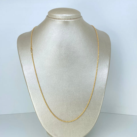 Cadena ● Lazo Oro amarillo 18k +1 / 1,9 Gr / 1,6 mm / 60 Cm †