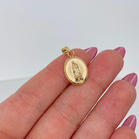 Dije Virgen Guadalupe Oro amarillo 0,84 Gr / 2,4 Cm †