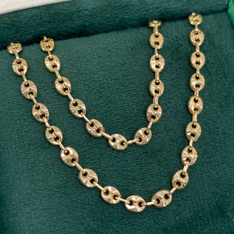 Cadena GC Diamantada Oro amarillo 18k 11,35 Gr / 4 mm / 60 Cm