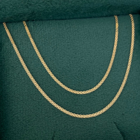 Cadena ● Mini China Oro amarillo 18k 2,31 Gr / 1,1 mm / 60 Cm *