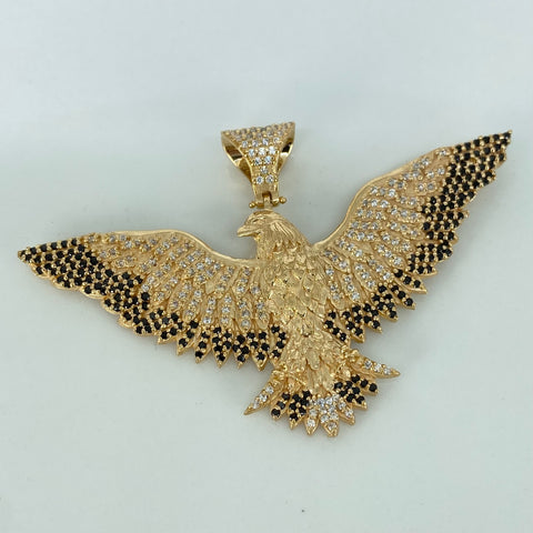 Dije Aguila Con Circones POR FABRICACION Oro amarillo 18k 4 cm / 22,82 Gr *