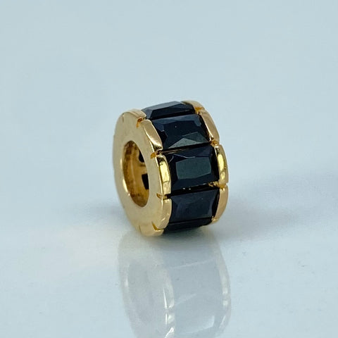 Herraje Cilindro Circones Negros Oro amarillo 0,95 Gr / 0,3 Cm †