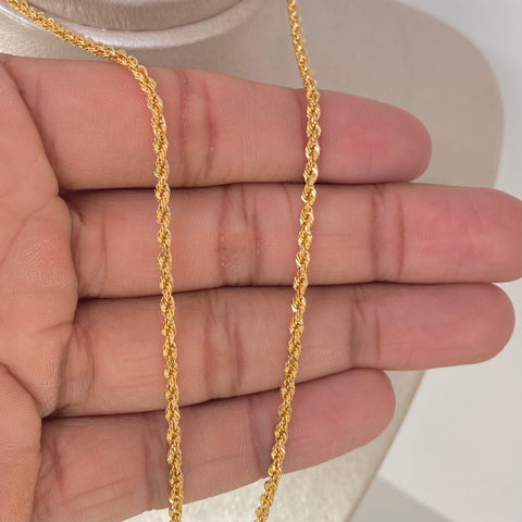 Cadena ● Lazo Oro amarillo 18k +1 / 3,55 Gr / 2,5 mm / 50 Cm *