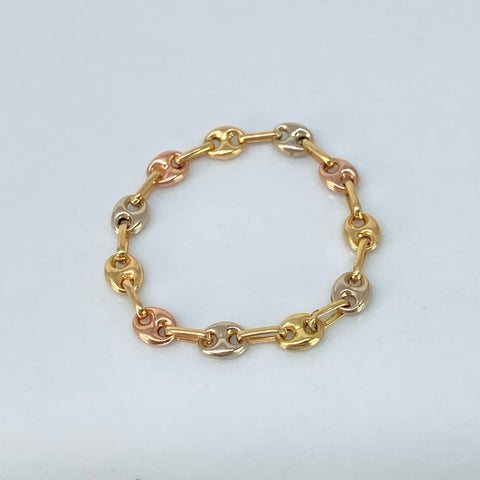 Anillo GC Lisos Tres oros / Talla 7 1/2 / 0,7 Gr / 3,3 mm *