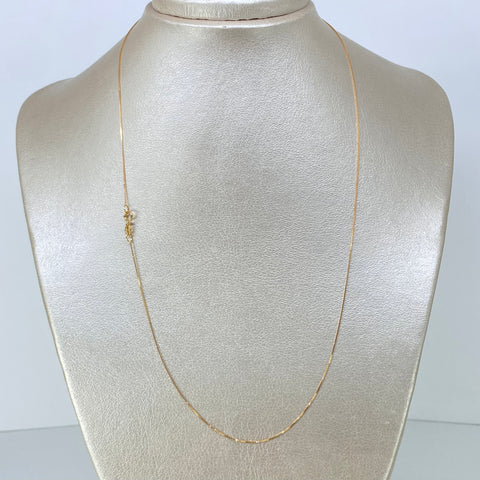 Cadena ● Veneciana Oro amarillo 18k 1,1 Gr / 0,5 mm / 50 Cm