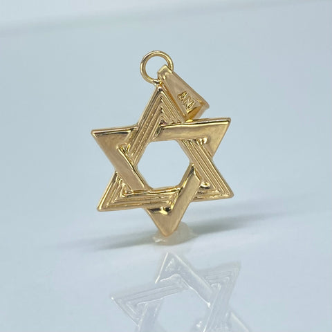 Dije Estrella De David Oro amarillo 1,08 Gr / 2,8 Cm †