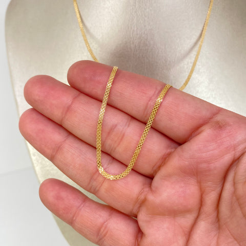 Cadena ● China Oro amarillo 18k 2,75 Gr / 1,8 mm / 50 Cm