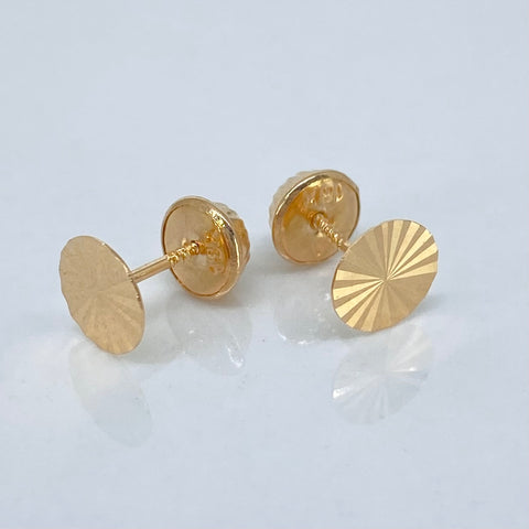 Topos Circulo Diamantado Oro amarillo 18k 0,55 Gr / 6,2 mm †