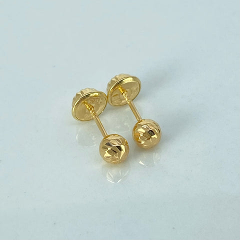 Topos Bolas Diamantadas Oro amarillo 0,5 Gr / 4 mm †