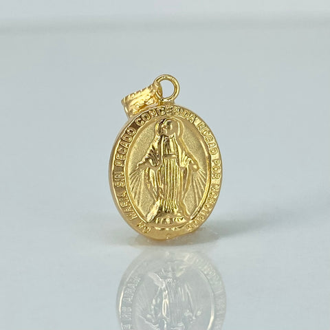 Dije Virgen Milagrosa Oro amarillo 18k 0,9 Gr / 2,2 Cm