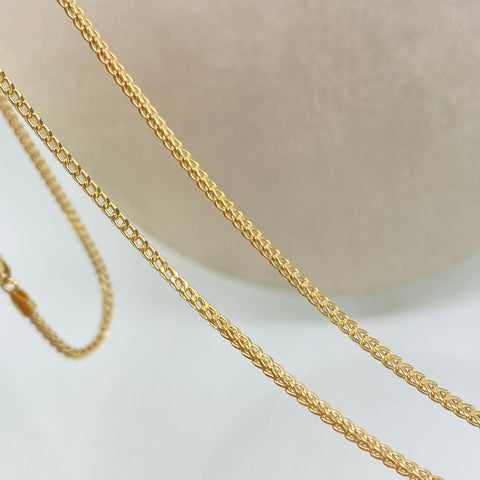 Cadena ● Franco Oro amarillo 18k +2 / 2,73 Gr / 1,4 mm / 45 Cm