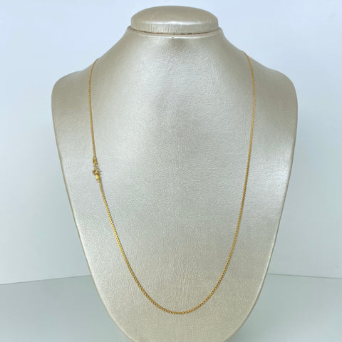 Cadena ● China Oro amarillo 18k 3,1 Gr / 1,4 mm / 60 Cm