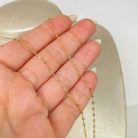 Cadena ● GC Italy  Oro amarillo 18k +1 / 1,1 Gr / 1,5 mm / 45 Cm †