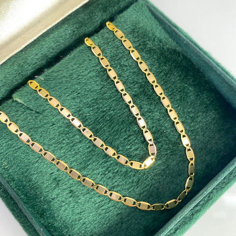 Cadena Italy Plana Oro amarillo 18k 5,86 Gr / 2,3 mm / 60 Cm *