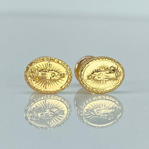 Topos Virgen Guadalupe Oro amarillo 18k 0,72 Gr / 6,5 mm †