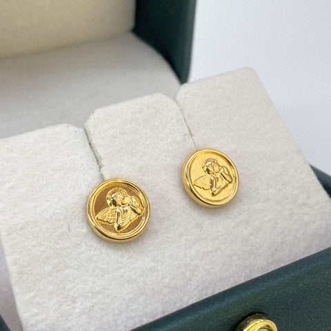 Topos Ángeles Oro amarillo 18k 0,82 Gr / 7,7 mm †