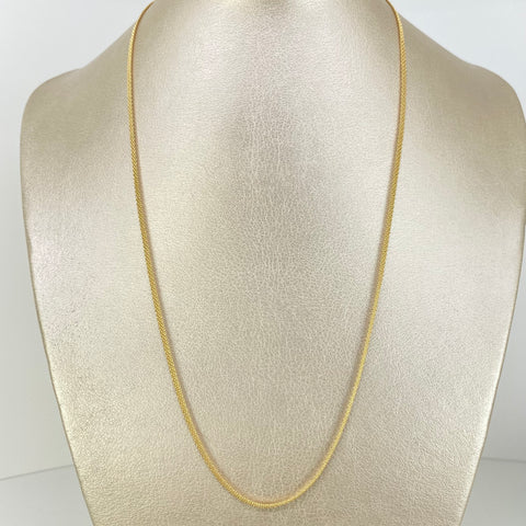 Cadena ● China Oro amarillo 18k 3,83 Gr / 2,5 mm / 50 Cm