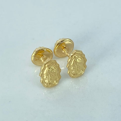 Topos Virgen Guadalupe Silueta Oro amarillo 0,62 Gr / 5,3 mm †