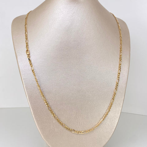 Cadena ● Tres Por Uno 3x1 Oro amarillo 18k 4,55 Gr / 3,3 mm / 60 Cm