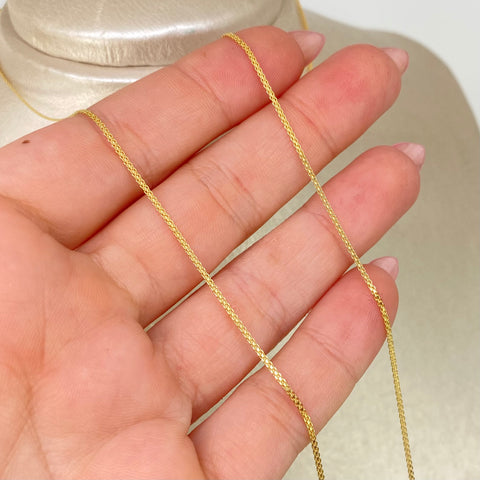 Cadena ● China Oro amarillo 18k 2 Gr / 1 mm / 60 Cm *