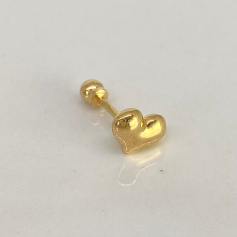Piercing Corazon / Oro Amarillo 18k (Joya) / 0,42gr / 7.6mm / (Oreja) *