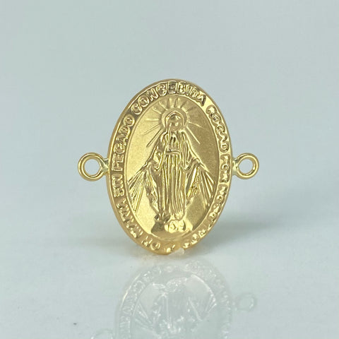 Herraje Virgen Milagrosa Oro amarillo 18k 1,5 Gr / 2,1 Cm *