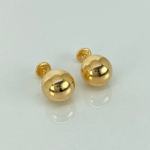 Topos Bola Lisa Oro amarillo 18k 1,36 Gr / 10 mm