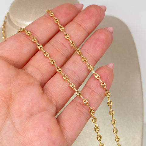 Cadena GC Oro amarillo 18k 6,36 Gr / 3 mm / 61 Cm