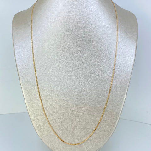 Cadena China Oro amarillo 18k 2,33 Gr / 1,2 mm / 60 Cm †