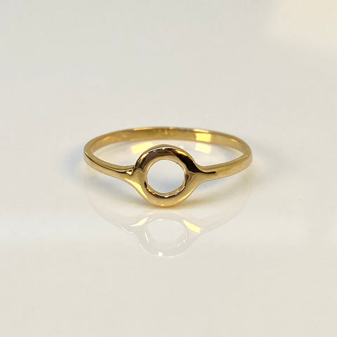 Anillo Circulo Oro amarillo 18k / Talla 5 1/2 / 1,07 Gr