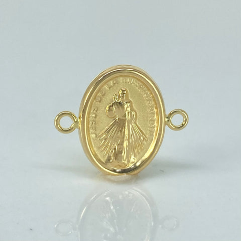 Herraje Jesus De La Misericordia Oro amarillo 18k 0,95 Gr / 1,8 Cm *