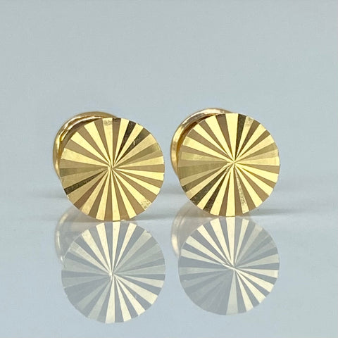Topos Circulo Diamantados Oro amarillo 18k 0,55 Gr / 6 mm *