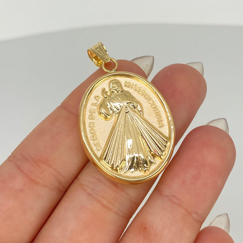 Dije Señor De La Misericordia Oro amarillo 18k 4,65 Gr / 4,4 Cm *