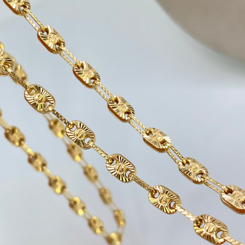 Cadena GC Diamantado Tornillo CT Oro amarillo 18k 14,06 Gr / 4,4 mm / 60 Cm †