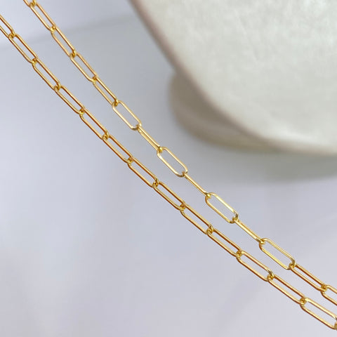 Cadena Cajón Oro amarillo 18k 4,02 Gr / 2,2 mm / 50 Cm †