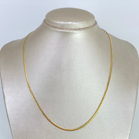 Cadena ● Serpiente Oro amarillo 18k +3 / 3,57 Gr / 2,2 mm / 45 Cm †
