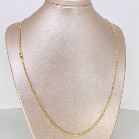 Cadena ● Franco Oro amarillo 18k +2 / 4,45 Gr / 1,6 mm / 60 Cm *