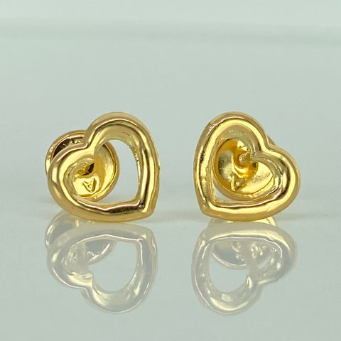 Topos Corazon Oro amarillo 18k 0,68 Gr / 8,2 mm