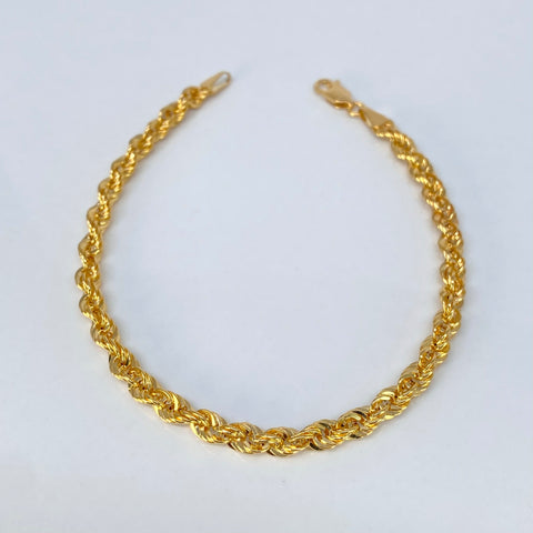 Pulso ● Lazo Oro amarillo 18k +1 / 3,45 Gr / 4,2 mm / 20,3 Cm †