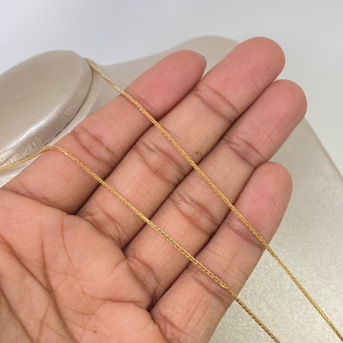Cadena ● Franco Oro amarillo 18k +2 / 4,7 Gr / 1,1 mm / 60 Cm †